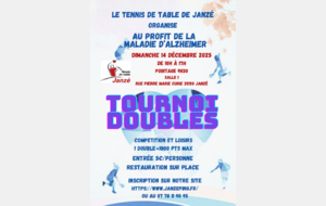Tournoi de doubles contre Alzheimer