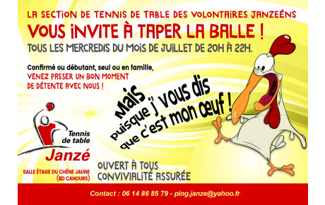 Passez l'été avec Janzé Ping